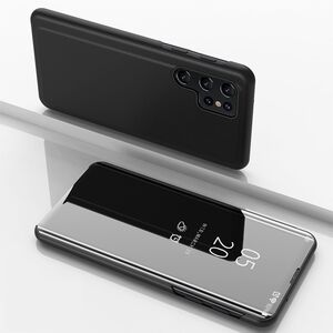 Flipcase f�r Samsung Galaxy S26 Ultra Klapp Spiegel Wake UP Schwarz