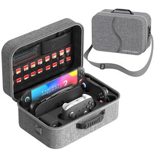 Tragbare Hard Shell Tasche f�r Switch 2 Controller Grau