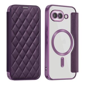 MagSafe f�r Google Pixel 10a Kunstleder RFID Kamera Schutz Lila