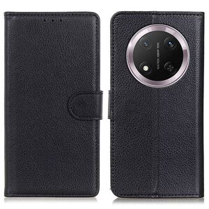 Klapph�lle f�r Honor Magic 8 Lite Kunstleder Wallet Schutz Schwarz