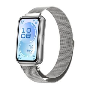 Edelstahl f�r Huawei Band 11 / 11 Pro / 10 Milan Magnet Band Silber