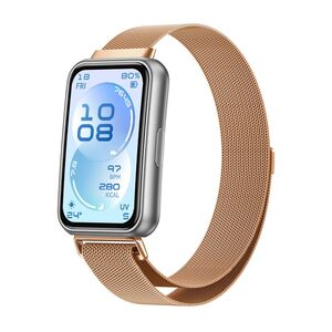 Edelstahl f�r Huawei Band 11 / 11 Pro / 10 Milan Magnet Band Rose Gold