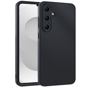 Ultrad�nn Glattes Kunstleder f�r Samsung Galaxy S26 TPU Hybrid Schwarz