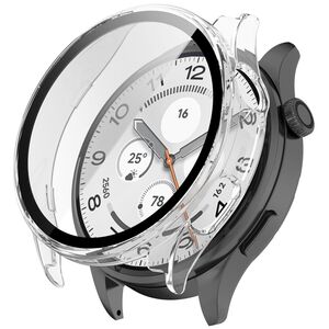 + Schutzglas f�r Xiaomi Watch 5 Full Cover PC Geh�use Transparent