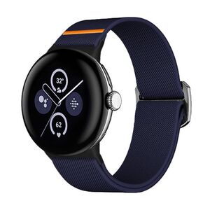 Nylon f�r Google Pixel Watch 4 / 3 45mm Elastisch Verstellbar D- Blau