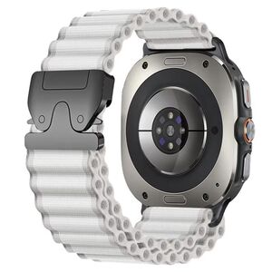 Nylon Outdoor f�r Samsung Galaxy Watch 8 / 8 Classic Ersatzband Wei�