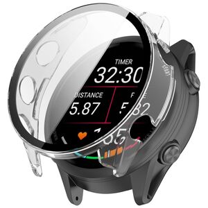 + Schutzglas f�r Garmin Forerunner 970 Full Cover Geh�use Transparent