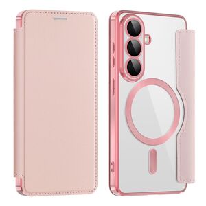 MagSafe f�r Samsung Galaxy S26 RFID Schutz 360 Kunstleder Rosa