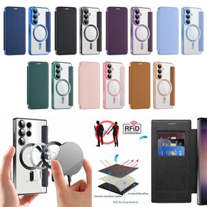 MagSafe Handyh�lle Samsung Galaxy S26 Plus Ultra Kunstleder RFID Kamera Schutz