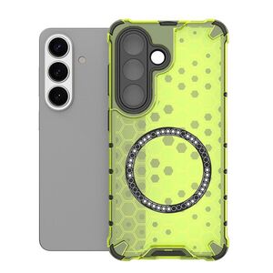Magnet f�r Samsung Galaxy S26 Plus 5G Wabe TPU Silikon Case Gr�n