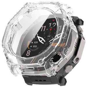 + Schutzglas f�r Amazfit T-Rex Ultra 2 Full Cover Case Transparent