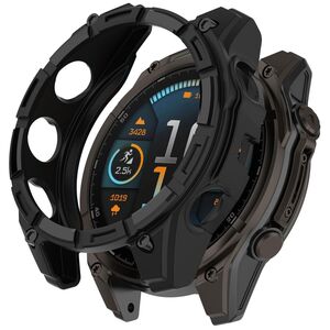 Armor TPU f�r Garmin Quatix 8 51mm AMOLED Schutz Halbabdeckung Schwarz