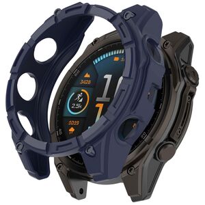 Armor TPU f�r Garmin Quatix 8 51mm AMOLED Schutz Halbabdeckung Blau