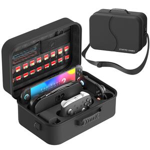 Transport Tasche Switch Hartschale Crossbody Case Schwarz