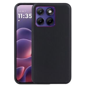 f�r Motorola Edge 70 Fusion TPU Silikon D�nn Flexibel Cover Schwarz