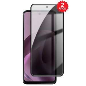 Privacy 2x f�r Motorola Moto G17 / G15 / Power 9H Hartglas Blickschutz