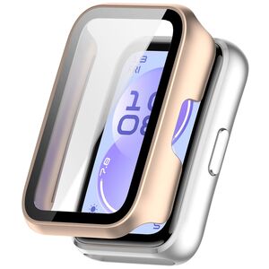 + Schutzglas f�r Huawei Band 11 / 11 NFC Kunststoff 9H Matt Pink