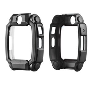 + Schutzglas f�r Imoo Watch Phone Z10 Full Cover Case Schwarz
