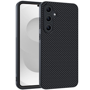 Carbonfaser Textur Druck f�r Samsung Galaxy S26 Hybrid Schwarz