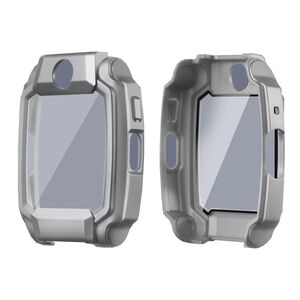 + Schutzglas f�r Imoo Watch Phone Z11 Full Cover Case Grau