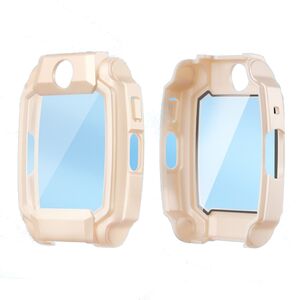 + Schutzglas f�r Imoo Watch Phone Z11 Full Cover Case Rosa