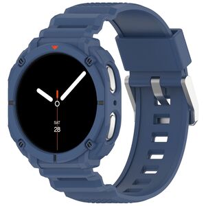 mit TPU H�lle f�r Samsung Galaxy Watch 8 44mm 2 in 1 Band Case Blau