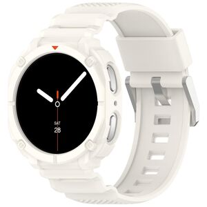 mit TPU H�lle f�r Samsung Galaxy Watch 8 44mm 2 in 1 Band Case Beige