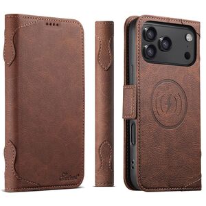 Klapph�lle f�r Apple iPhone 17 Pro Max MagSafe Kartenfach Braun