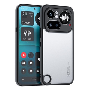 Sto�fest f�r Nothing Phone 4a Pro TPU Silikon PC Linsenschutz Schwarz