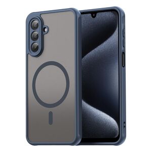 MagSafe f�r Samsung Galaxy A17 5G TPU Hybrid Kameraschutz Matt Blau
