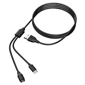 Ladekabel f�r Garmin Fenix 8 2 in 1 USB auf USB C 1.2 Meter Schwarz
