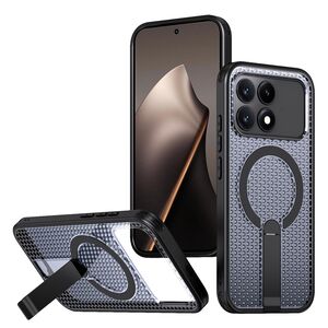 MagSafe f�r Xiaomi Poco F8 Pro Honeycomb Design K�hlend Cover Schwarz