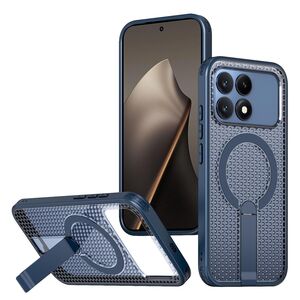 MagSafe f�r Xiaomi Poco F8 Pro Honeycomb Design K�hlend Cover Blau