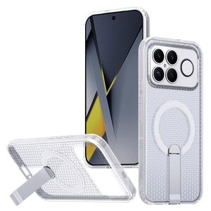 MagSafe f�r Xiaomi Poco F8 Ultra Honeycomb K�hlend Cover Transparent