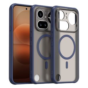MagSafe f�r Nothing Phone 4a Pro TPU Hybrid Kameraschutz Matt Blau