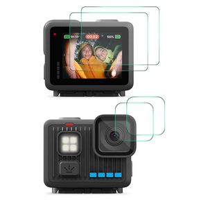9H Displayschutzglas Set f�r GoPro LIT HERO Front & Back Robust 