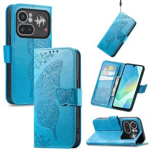 Klapph�lle f�r Nothing Phone 4a Pro Flipcase Design Wallet Blau