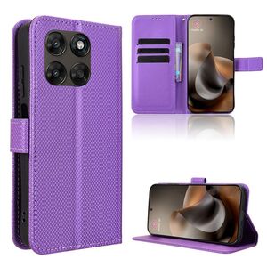 Klapph�lle f�r Motorola Moto G67 / G77 Diamant Design Wallet Lila