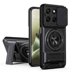 Magnetisch f�r Motorola Moto G67 5G Camshield Stand Magnetisch Case
