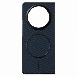 MagSafe f�r Honor Magic V6 Magnetisches Case Carbon Struktur Blau