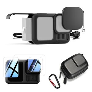 GoPro HERO13 Black Zubeh�r Set mit Case, Schutzglas, Lens Cap, Tasche