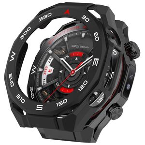 + Schutzglas f�r Huawei Watch Ultimate 2 Full Cover Case Schwarz