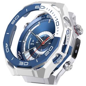 + Schutzglas f�r Huawei Watch Ultimate 2 Full Cover Case Blau
