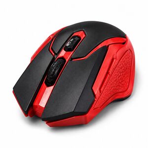 Kabellose Gaming Maus 1000 / 1200 / 1600 DPI Auto Sleep Funktion Rot