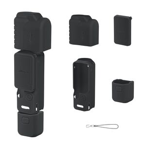 Silikon Schutzh�lle Shockproof f�r DJI Osmo Pocket 4 Zubeh�r Schwarz