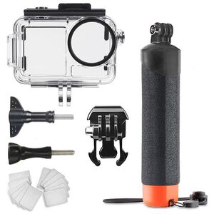 Wasserdichte Tauchgeh�use mit Float Stick f�r DJI Action 5 Pro / 4 / 3
