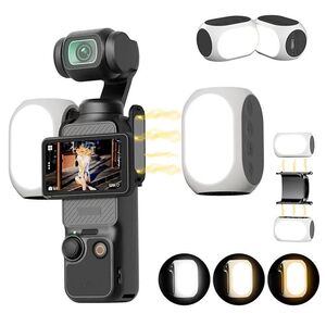 Wiederaufladbares F�ll Licht f�r DJI Osmo Pocket 4 3 2er Set Zubeh�r