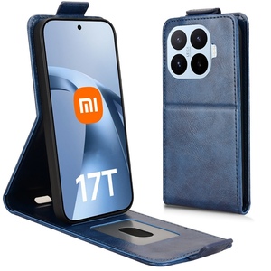 Flipcase Kunstleder F�r Xiaomi 17T Klapph�lle mit Kartenfach Blau