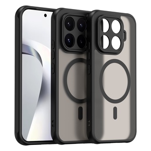 MagSafe Silikon f�r Xiaomi 17T TPU Hybrid Kameraschutz Matt Schwarz