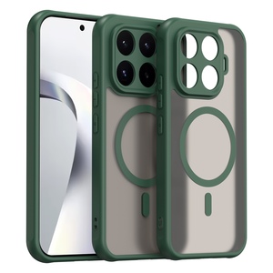 MagSafe Silikon f�r Xiaomi 17T TPU Hybrid Kameraschutz Matt Gr�n